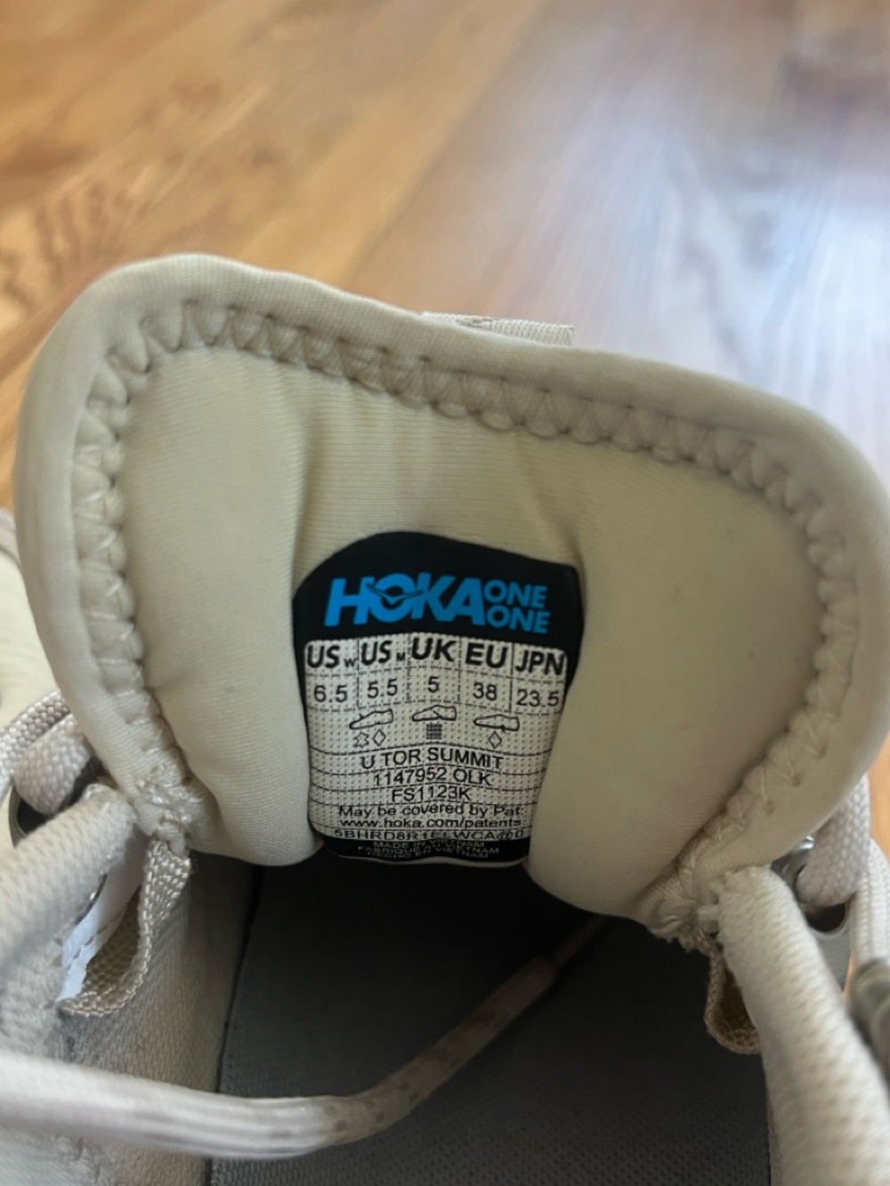 Hoka One One Women’s Cream/Taupe Sneaker - Picture 2 of 6